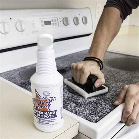 oven cleaner on stove top